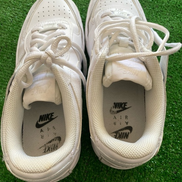 Nike Air Force 1 Shadow Triple White Sneakers Shoes CI0919-100 Size 7.5 X-13 - Picture 5 of 10